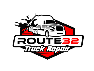 Route 32 Truck Repair  logo design by serprimero