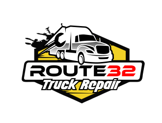 Route 32 Truck Repair  logo design by serprimero