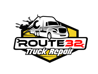 Route 32 Truck Repair  logo design by serprimero