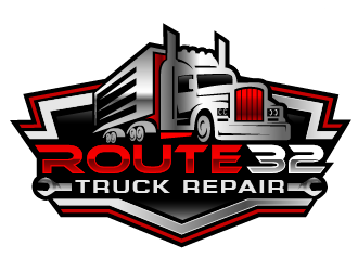 Route 32 Truck Repair  logo design by THOR_