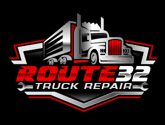 Route 32 Truck Repair  logo design by THOR_