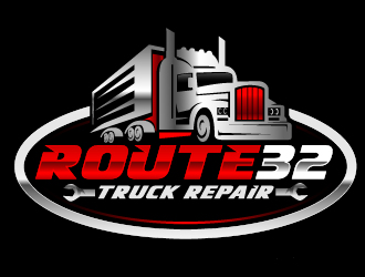 Route 32 Truck Repair  logo design by THOR_