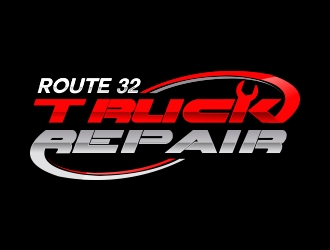 Route 32 Truck Repair  logo design by fawadyk
