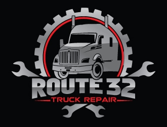 Route 32 Truck Repair  logo design by Suvendu