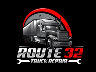 Route 32 Truck Repair  logo design by LogoInvent