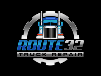 Route 32 Truck Repair  logo design by kunejo