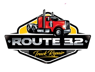 Route 32 Truck Repair  logo design by shere