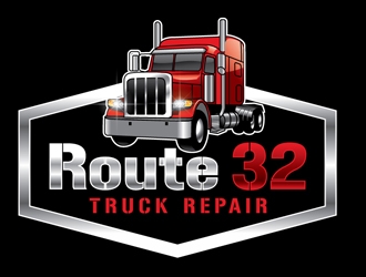 Route 32 Truck Repair  logo design by shere