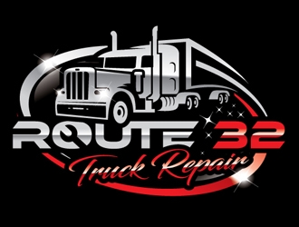 Route 32 Truck Repair  logo design by shere