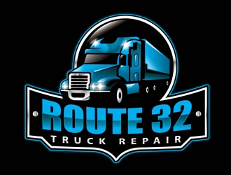 Route 32 Truck Repair  logo design by shere