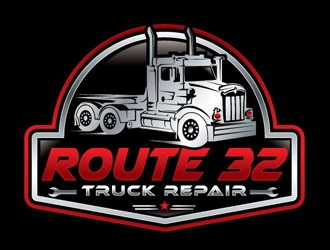 Route 32 Truck Repair  logo design by shere