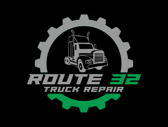 Route 32 Truck Repair  logo design by done