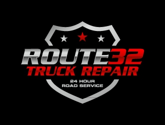 Route 32 Truck Repair  logo design by labo