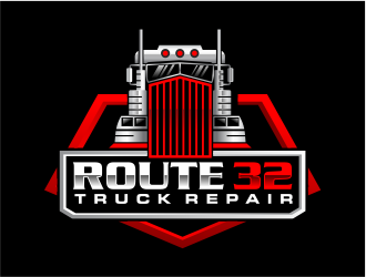 Route 32 Truck Repair  logo design by mutafailan