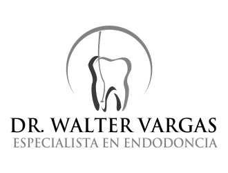 Dr Walter Vargas  Endodoncia or  Dr. Walter Vargas Especialista en Endodoncia logo design by ElonStark
