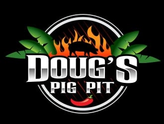 Doug’s Pig Pit logo design by Vincent Leoncito