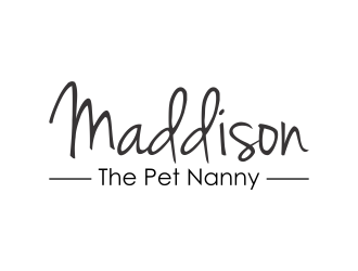Maddison The Pet Nanny Logo Design 48hourslogo Com