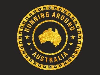 Running Around Australia logo design by ManishKoli