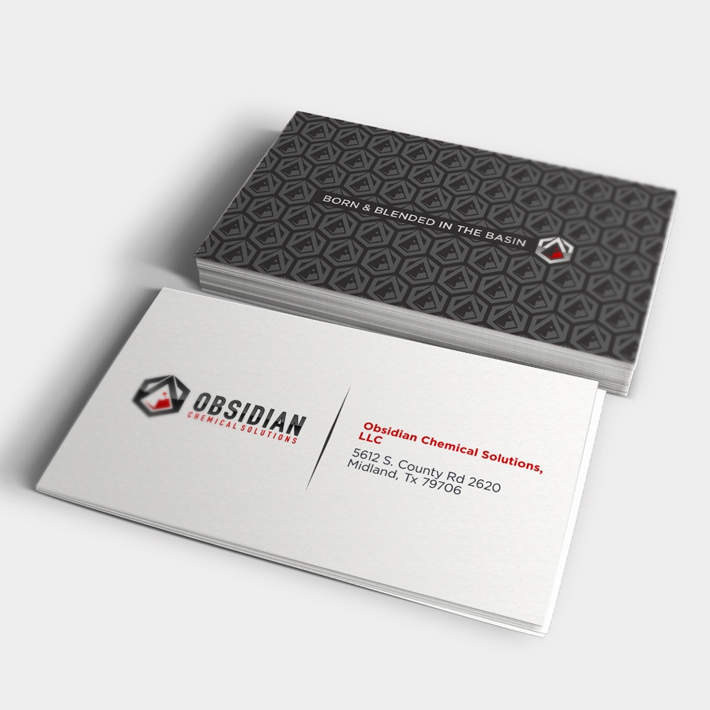 Obsidian Chemical Solutions logo design by mletus