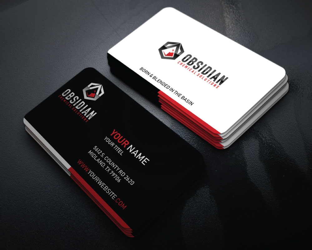 Obsidian Chemical Solutions logo design by Boomstudioz