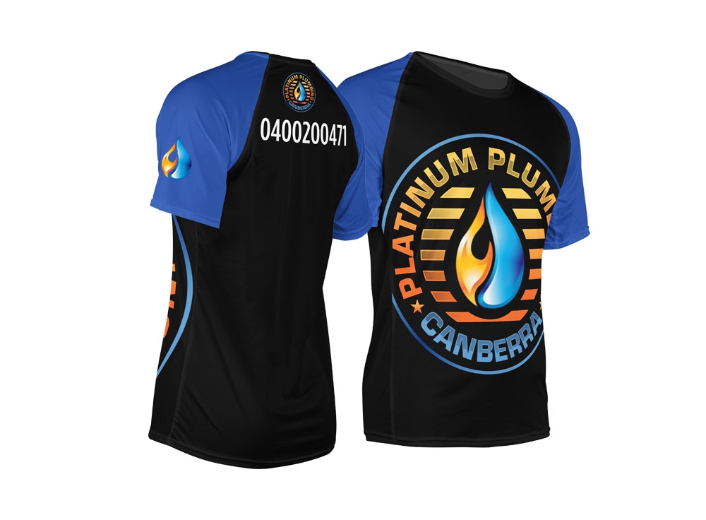 Platinum Plumbing Canberra logo design by Manolo