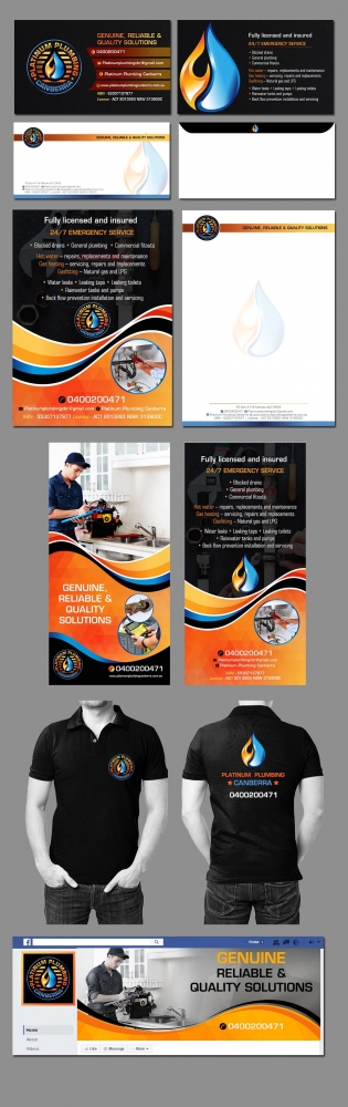 Platinum Plumbing Canberra logo design by DreamLogoDesign