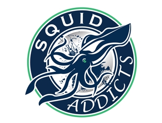 Squid Addicts logo design by DreamLogoDesign