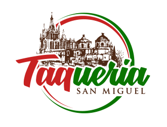 Taqueria San Miguel  logo design by BeDesign