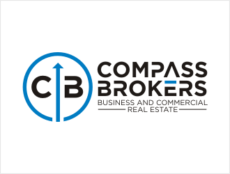 Compass Brokers, Business and Commercial Real Estate logo design by bunda_shaquilla