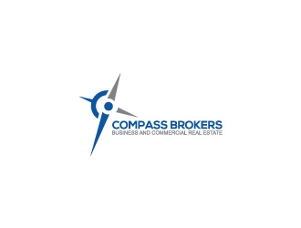 Compass Brokers, Business and Commercial Real Estate logo design by imalaminb
