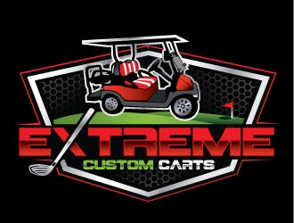 Extreme Custom Carts logo design by REDCROW