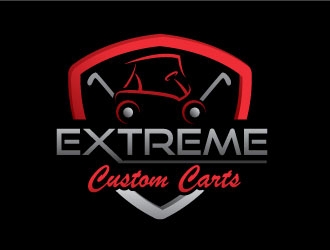 Extreme Custom Carts logo design by REDCROW