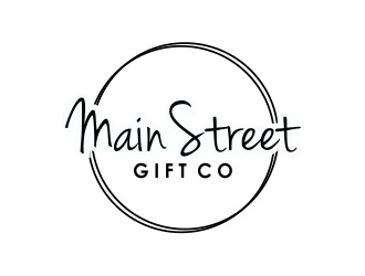 Little Gift Shop on Main  Or Main Street Gift Co logo design by Girly