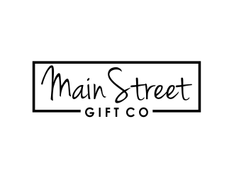 Little Gift Shop on Main  Or Main Street Gift Co logo design by Girly