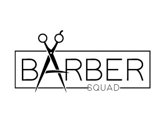 Barber Squad logo design by REDCROW