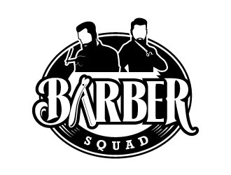 Barber Squad logo design by daywalker
