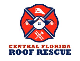 Central Florida Roof Rescue logo design by megalogos