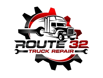 Route 32 Truck Repair  logo design by Boomstudioz