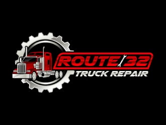 Route 32 Truck Repair  logo design by Aelius