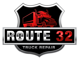 Route 32 Truck Repair  logo design by PMG