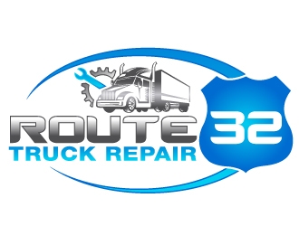 Route 32 Truck Repair  logo design by PMG