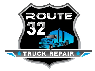 Route 32 Truck Repair  logo design by PMG