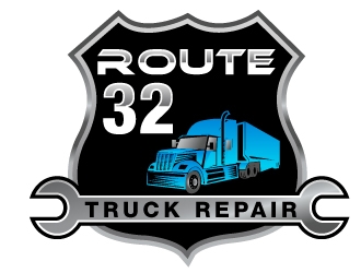 Route 32 Truck Repair  logo design by PMG