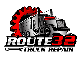 Route 32 Truck Repair  logo design by tec343