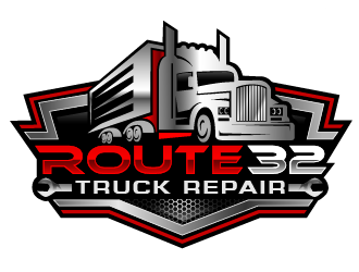 Route 32 Truck Repair  logo design by THOR_