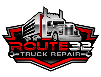Route 32 Truck Repair  logo design by THOR_