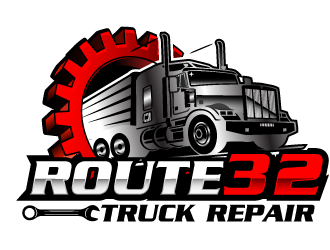 Route 32 Truck Repair  logo design by tec343