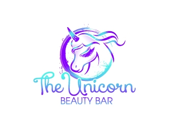 The Unicorn Beauty Bar logo design by Aelius