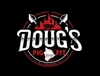 Doug’s Pig Pit logo design by sanworks