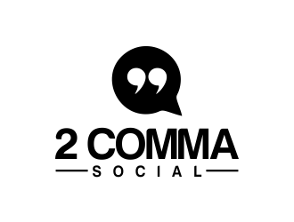 2 Comma Social logo design by oke2angconcept